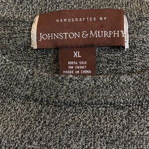 Johnston and Murphy 100%silk long sleeve Sweater